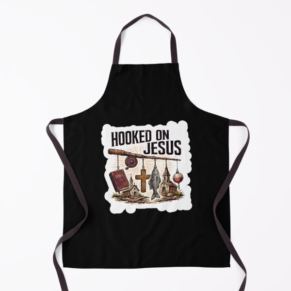 Item preview, Hooked On Jesus Christian Faith Fishing  designed and sold by WoodburyLake.