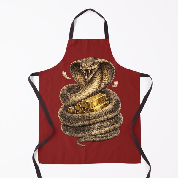 Item preview, Cobra Gold Sticker – Dangerous Wealth Snake Animal Art designed and sold by Felixuss.