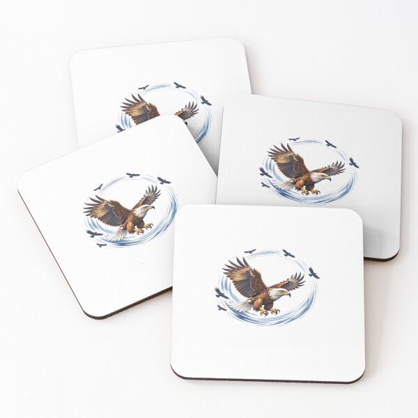 Item preview, Circular Flight of the Majestic Bald Eagle designed and sold by Joyfulfabric.