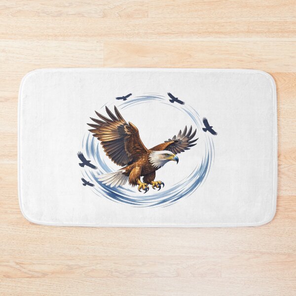 Item preview, Circular Flight of the Majestic Bald Eagle designed and sold by Joyfulfabric.
