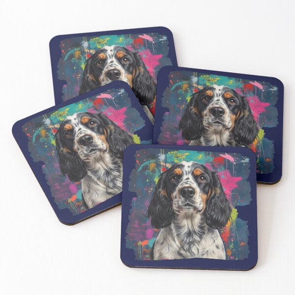 Item preview, Cocker Spaniel Colorful Portrait Graffiti Dog Art Gift designed and sold by PrintsByDali.
