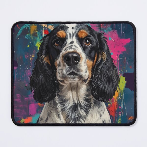 Item preview, Cocker Spaniel Colorful Portrait Graffiti Dog Art Gift designed and sold by PrintsByDali.