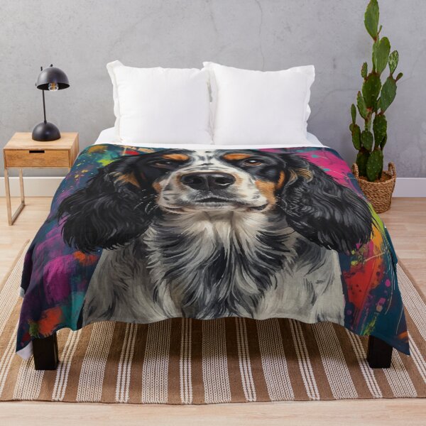 Item preview, Cocker Spaniel Colorful Portrait Graffiti Dog Art Gift designed and sold by PrintsByDali.