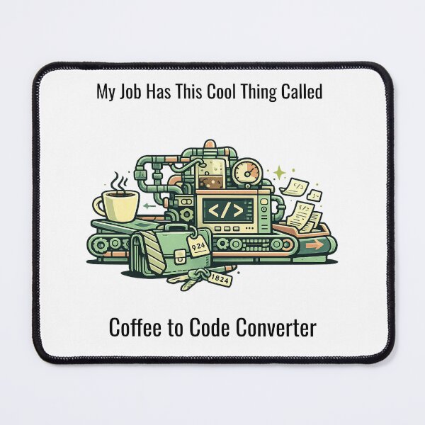 Item preview, Coffee to Code Converter – Funny Programmer Office Humor Design designed and sold by SillentDesign.