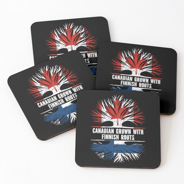 Item preview, Canadian Grown with Finnish Roots Canada Flag designed and sold by CosmoKitsch.