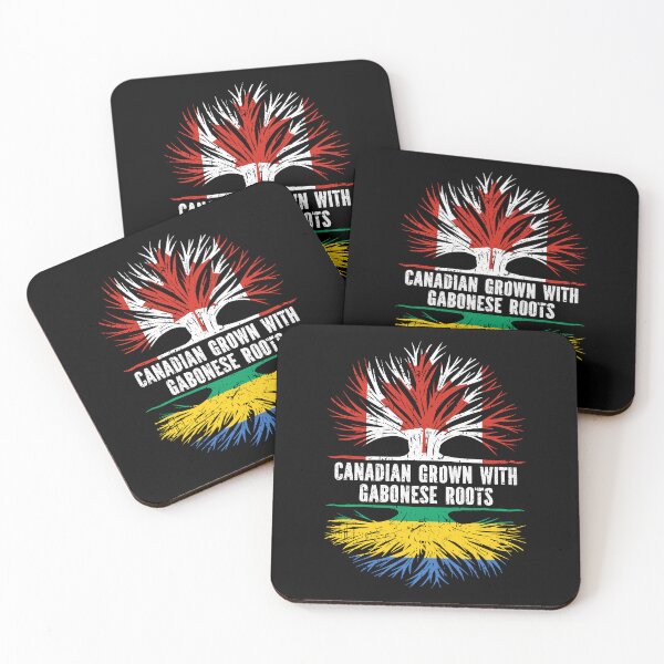 Item preview, Canadian Grown with Gabonese  Roots Canada Flag designed and sold by CosmoKitsch.