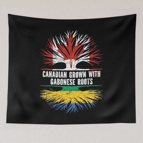 Item preview, Canadian Grown with Gabonese  Roots Canada Flag designed and sold by CosmoKitsch.