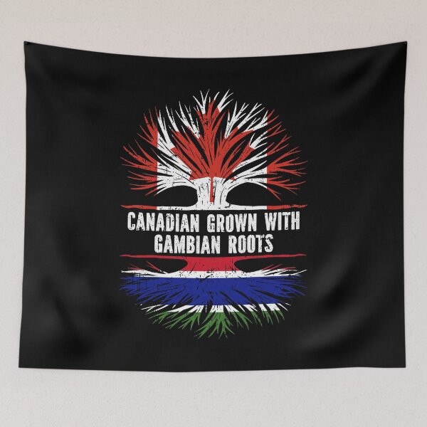 Item preview, Canadian Grown with Gambian Roots Canada Flag designed and sold by CosmoKitsch.