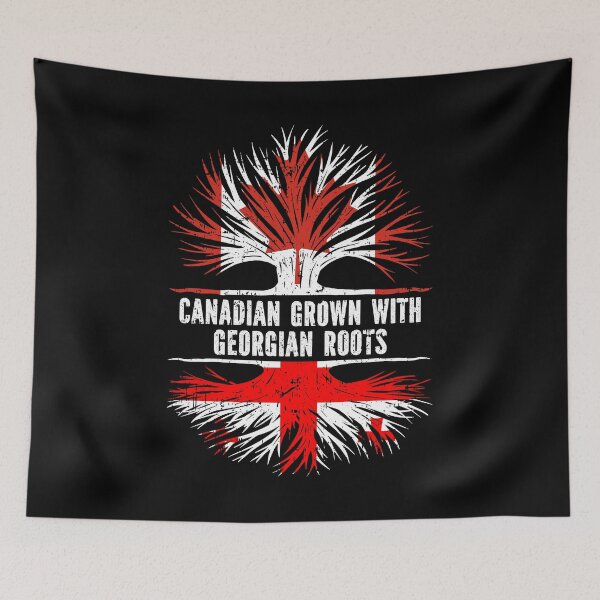 Item preview, Canadian Grown with Georgian Roots Canada Flag designed and sold by CosmoKitsch.