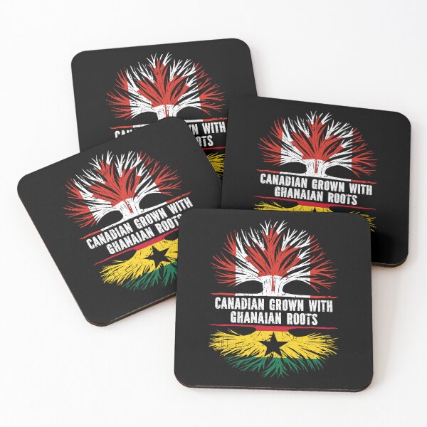 Item preview, Canadian Grown with Ghanaian Roots Canada Flag designed and sold by CosmoKitsch.
