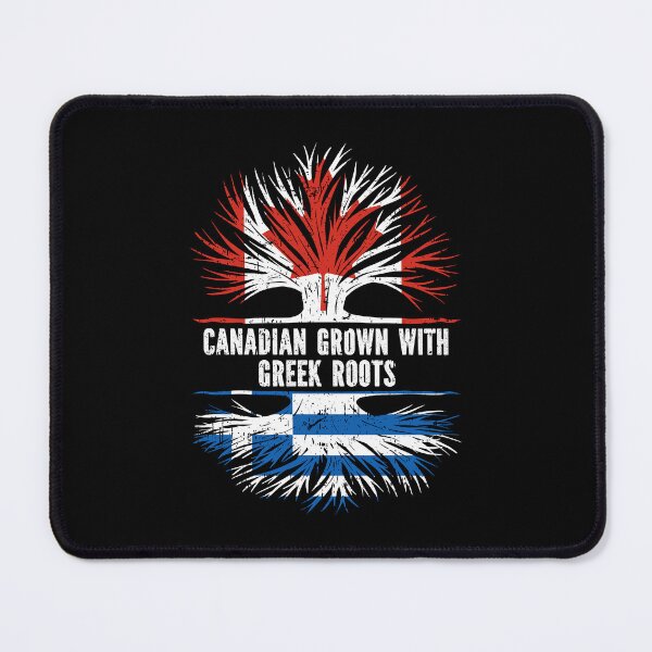 Item preview, Canadian Grown with Greek Roots Canada Flag designed and sold by CosmoKitsch.