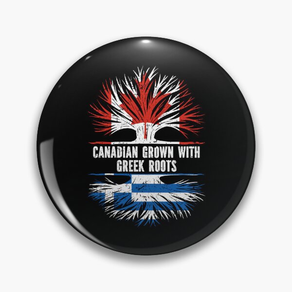 Item preview, Canadian Grown with Greek Roots Canada Flag designed and sold by CosmoKitsch.