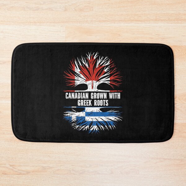 Item preview, Canadian Grown with Greek Roots Canada Flag designed and sold by CosmoKitsch.