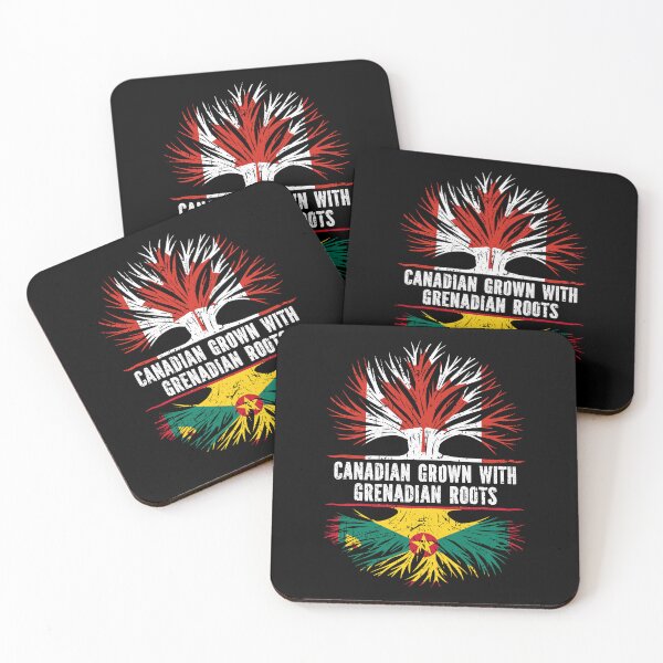 Item preview, Canadian Grown with Grenadian Roots Canada Flag designed and sold by CosmoKitsch.