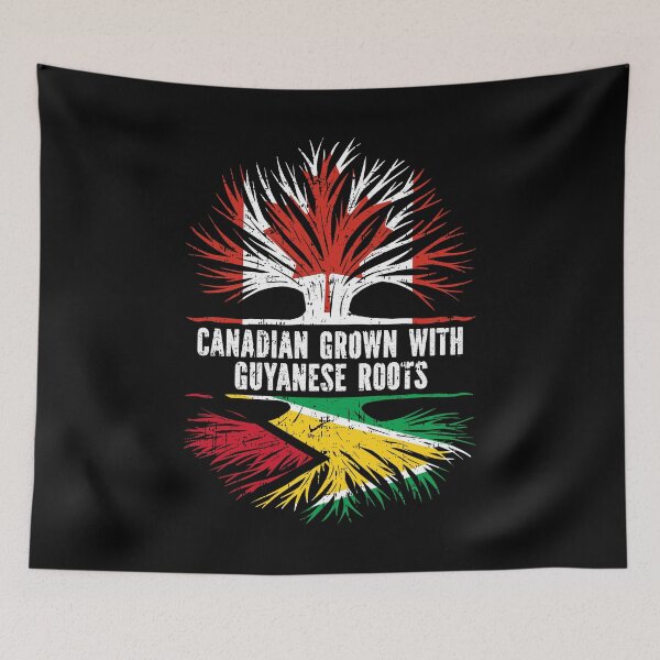 Item preview, Canadian Grown with Guyanese Roots Canada Flag designed and sold by CosmoKitsch.