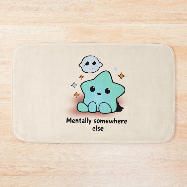 Item preview, Mentally Somewhere Else Cute Star Meme | Dissociation Aesthetic Sticker designed and sold by VectorJoy.