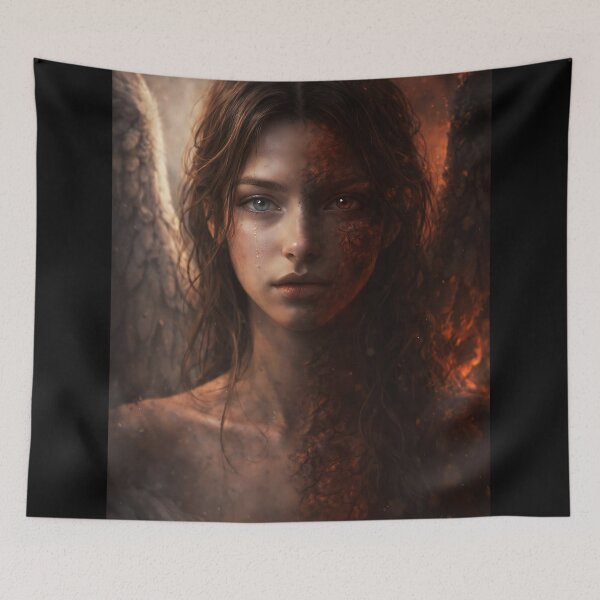 Item preview, Duality of the Soul – Angel and Fire Fantasy Art designed and sold by thor81pl.