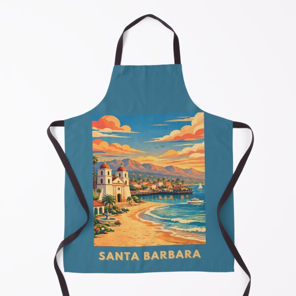 Item preview, Santa Barbara California Vintage Travel Poster designed and sold by MatthewHeights.