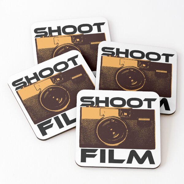 Item preview, Shoot Film Vintage Camera Duotone Analog Art Sticker designed and sold by madgfx.