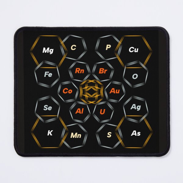 Item preview, Minimalist Periodic Table Hexagon Elements Art designed and sold by SahmatArt.