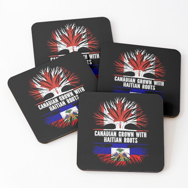 Item preview, Canadian Grown with Haitian Roots Canada Flag designed and sold by CosmoKitsch.