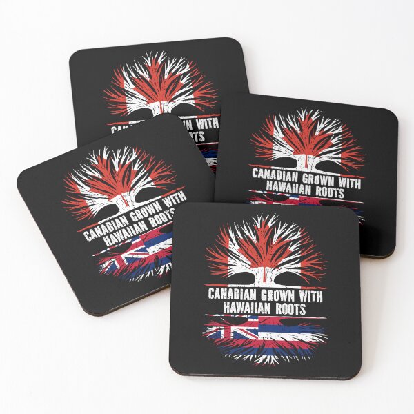 Item preview, Canadian Grown with Hawaiian Roots Canada Flag designed and sold by CosmoKitsch.