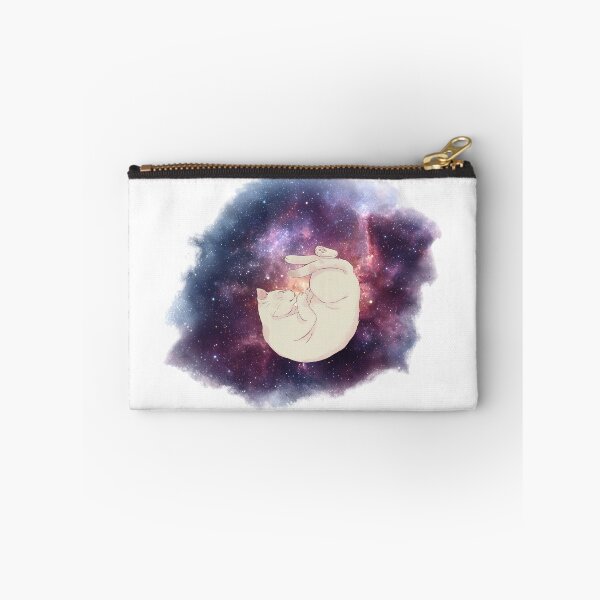 Item preview, Sweet Cosmic Galaxy Dreaming Cat on White designed and sold by AnimaliaStar.