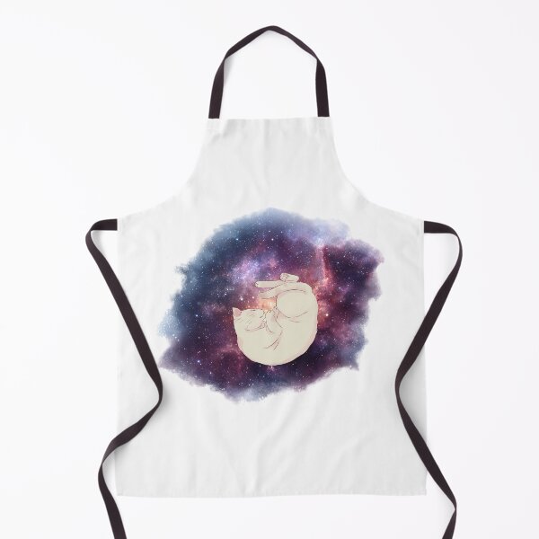 Item preview, Sweet Cosmic Galaxy Dreaming Cat on White designed and sold by AnimaliaStar.