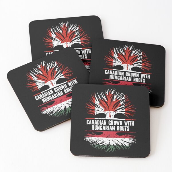 Item preview, Canadian Grown with Hungarian Roots Canada Flag designed and sold by CosmoKitsch.