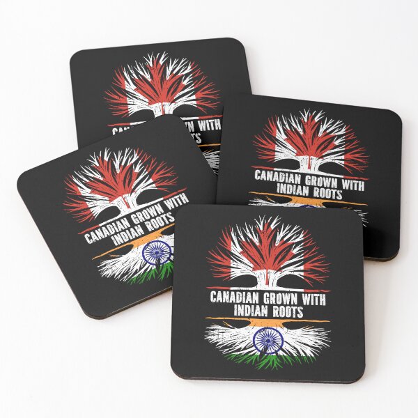 Item preview, Canadian Grown with indian Roots Canada Flag designed and sold by CosmoKitsch.