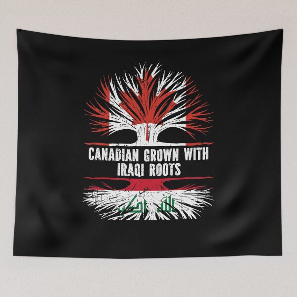 Item preview, Canadian Grown with Iraqi Roots Canada Flag designed and sold by CosmoKitsch.
