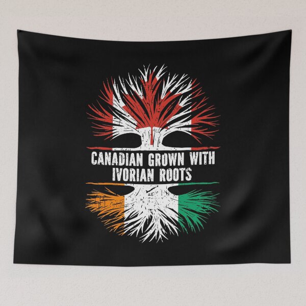 Item preview, Canadian Grown with Ivorian Roots Canada Flag designed and sold by CosmoKitsch.