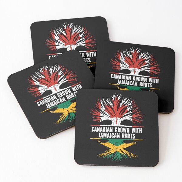 Item preview, Canadian Grown with Jamaican Roots Canada Flag designed and sold by CosmoKitsch.