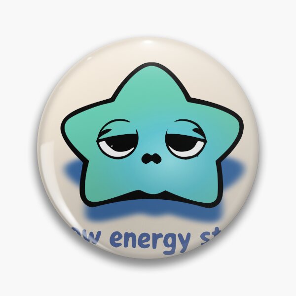 Item preview, Low Energy Star Cute Burnout Meme | Sleepy Kawaii Cosmic Sticker designed and sold by VectorJoy.