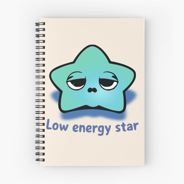 Item preview, Low Energy Star Cute Burnout Meme | Sleepy Kawaii Cosmic Sticker designed and sold by VectorJoy.