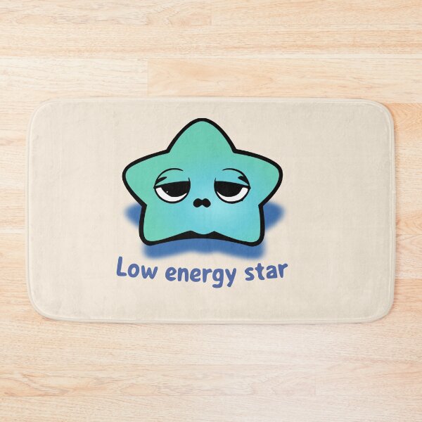Item preview, Low Energy Star Cute Burnout Meme | Sleepy Kawaii Cosmic Sticker designed and sold by VectorJoy.