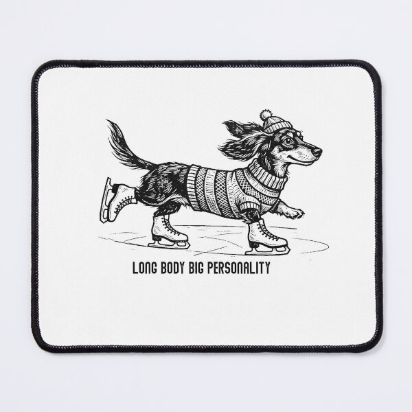 Item preview, Dachshund Long Body Big Personality - Skate Dogs Club designed and sold by PhokaPhokich.