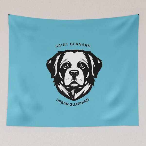Item preview, Saint Bernard Urban Guardian Dog Design designed and sold by GeoWild Designs.