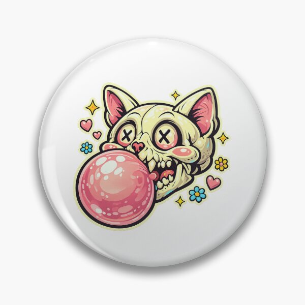 Item preview, Cat Skull Candy Pop designed and sold by LuveraxArt.