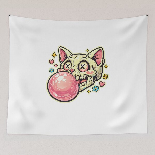 Item preview, Cat Skull Candy Pop designed and sold by LuveraxArt.