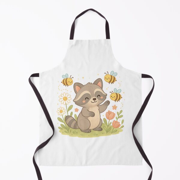 Item preview, Cheerful Wildflower Raccoon Illustration with 'Bloom with Me' Text - Summer Kawaii T-Shirt Design designed and sold by DrainedUwU.