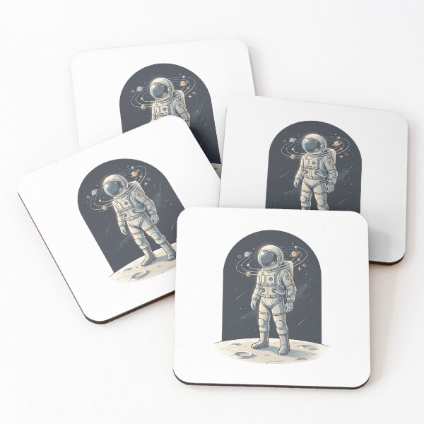 Item preview, Cosmic Explorer Astronaut Among Orbiting Planets designed and sold by MythicCotton.