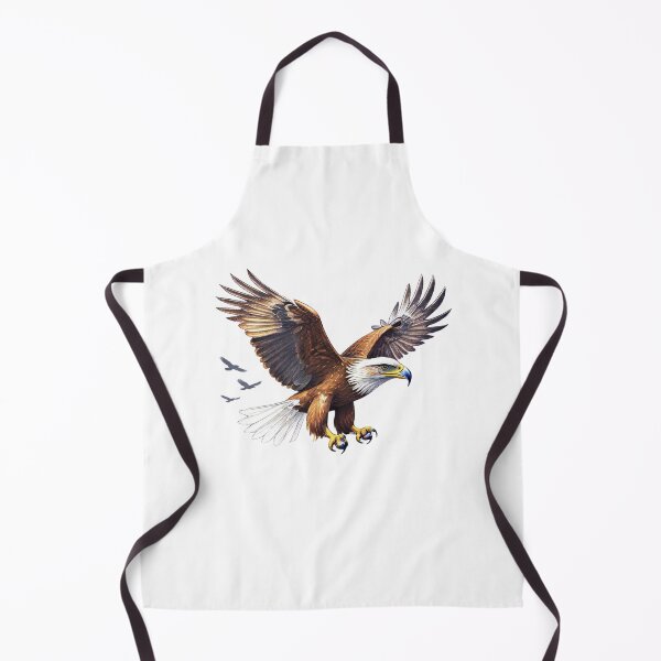 Item preview, Majestic Bald Eagle with Distant Silhouettes designed and sold by Joyfulfabric.