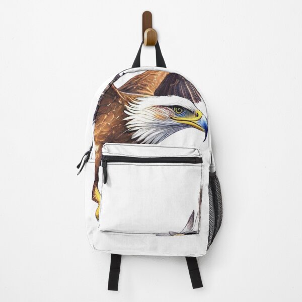 Item preview, Majestic Bald Eagle with Distant Silhouettes designed and sold by Joyfulfabric.