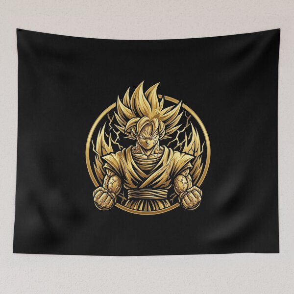 Item preview, Golden Warrior: Super Saiyan Power Emblem designed and sold by Remix Vision.