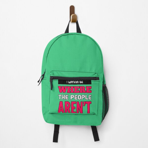 Item preview, I Wanna Be Where the People Aren't (Introverted Phrase, Calm Humor, Original Gift) designed and sold by AstronautMerch.