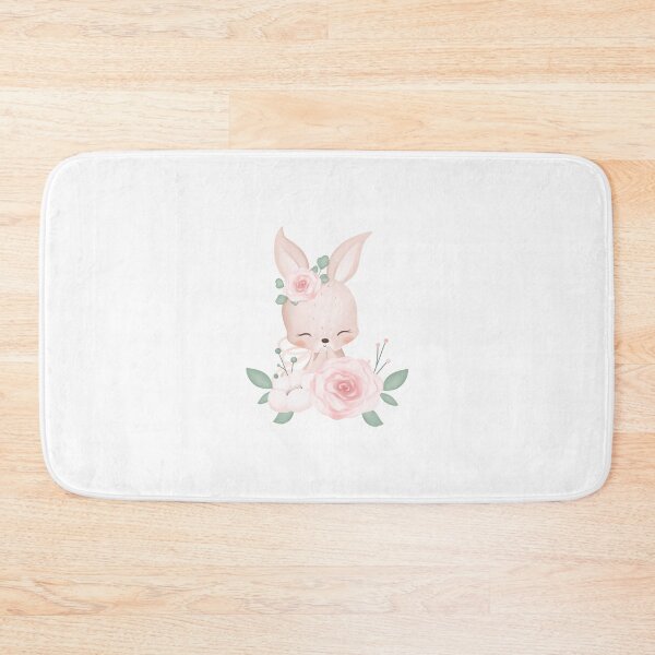 Item preview, Woodland Rabbit Flower Wreath - Adorable Spring Forest Bunny Gift designed and sold by FuzionRaptor.