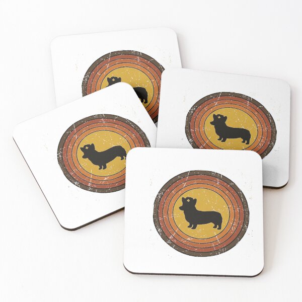 Item preview, Retro Sunset Corgi Nurse | Vintage Silhouette Dog Ar designed and sold by Corgi & co Shop.