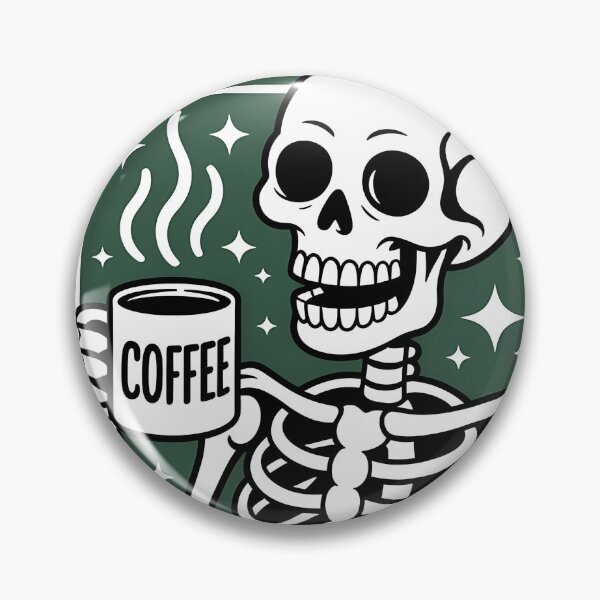 Artikelvorschau, Lustiges Design: Kaffeeskelett zum Überleben entworfen und verkauft von PDCRIATIVES.