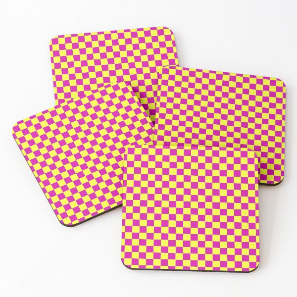 Item preview, Purple and Yellow Chequered Pattern designed and sold by Jeallan Designs.